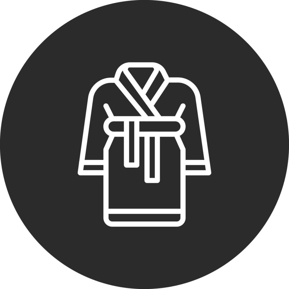 Bath Robe Vector Icon