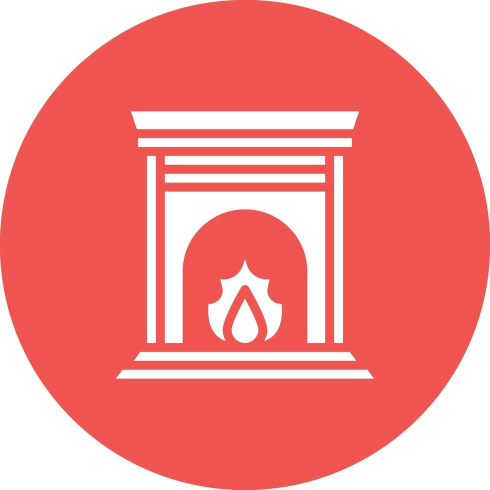 Fireplace Vector Icon