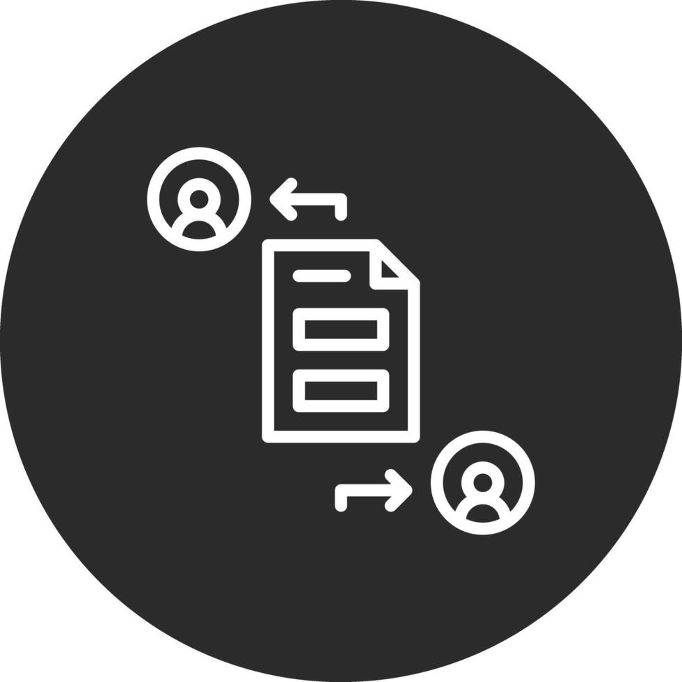 icono de vector de intercambio de archivos