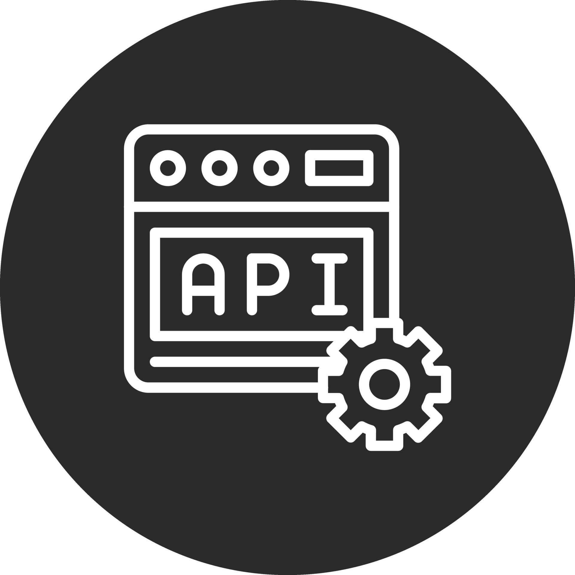 Web API Vector Icon 37296122 Vector Art at Vecteezy