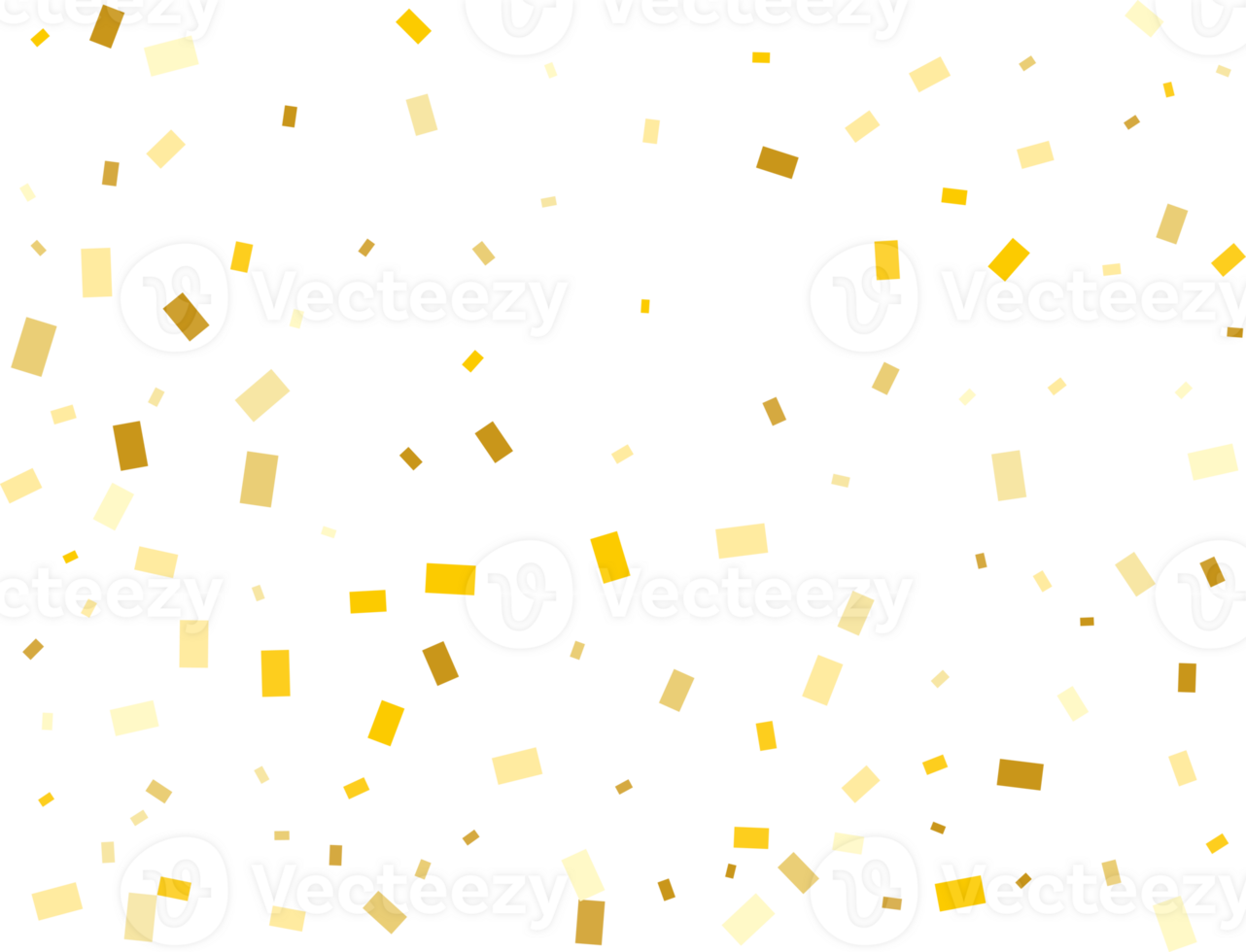 or rectangulaire confettis png