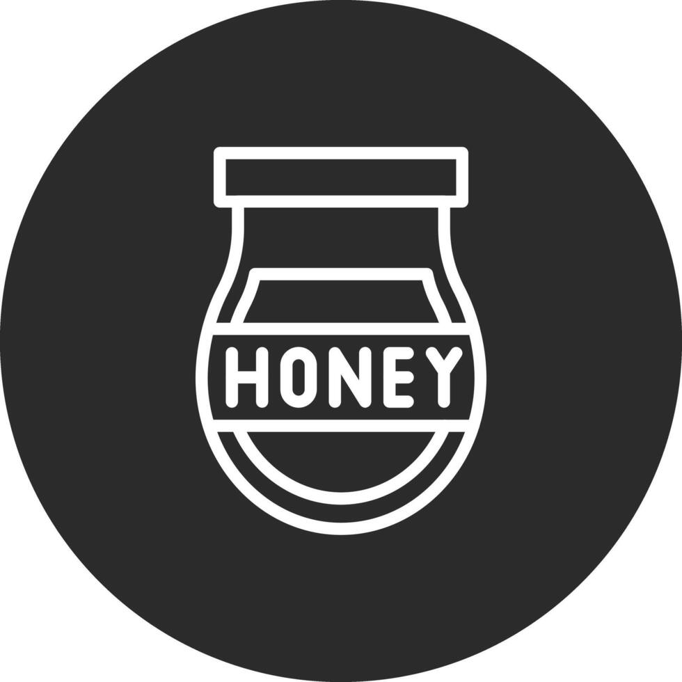 icono de vector de tarro de miel