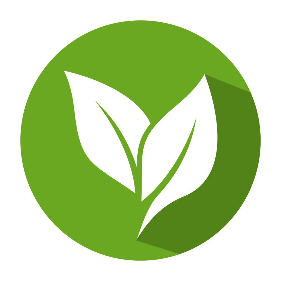 AI generated Green Leaf Logo png