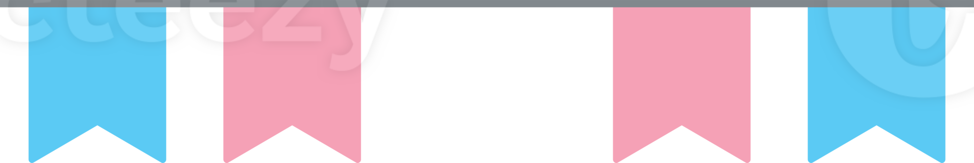 Transgender flag party buntings. LGBTQIA concept. Flat design illustration. png