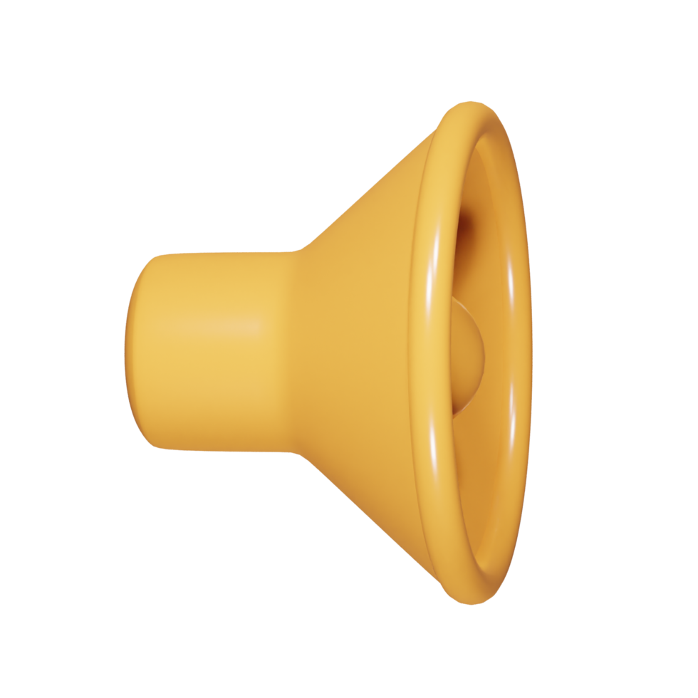 Sound icon 3d render png