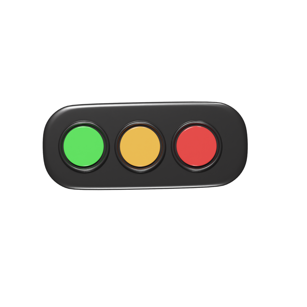 Traffic icon 3d render png