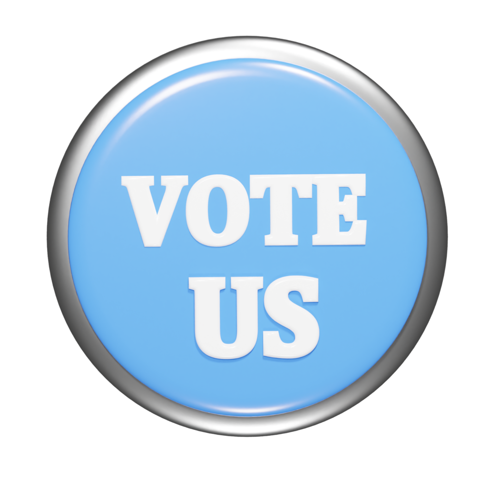 Vote icon 3d render png