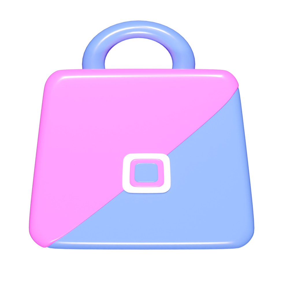 Suitcase icon 3d render png