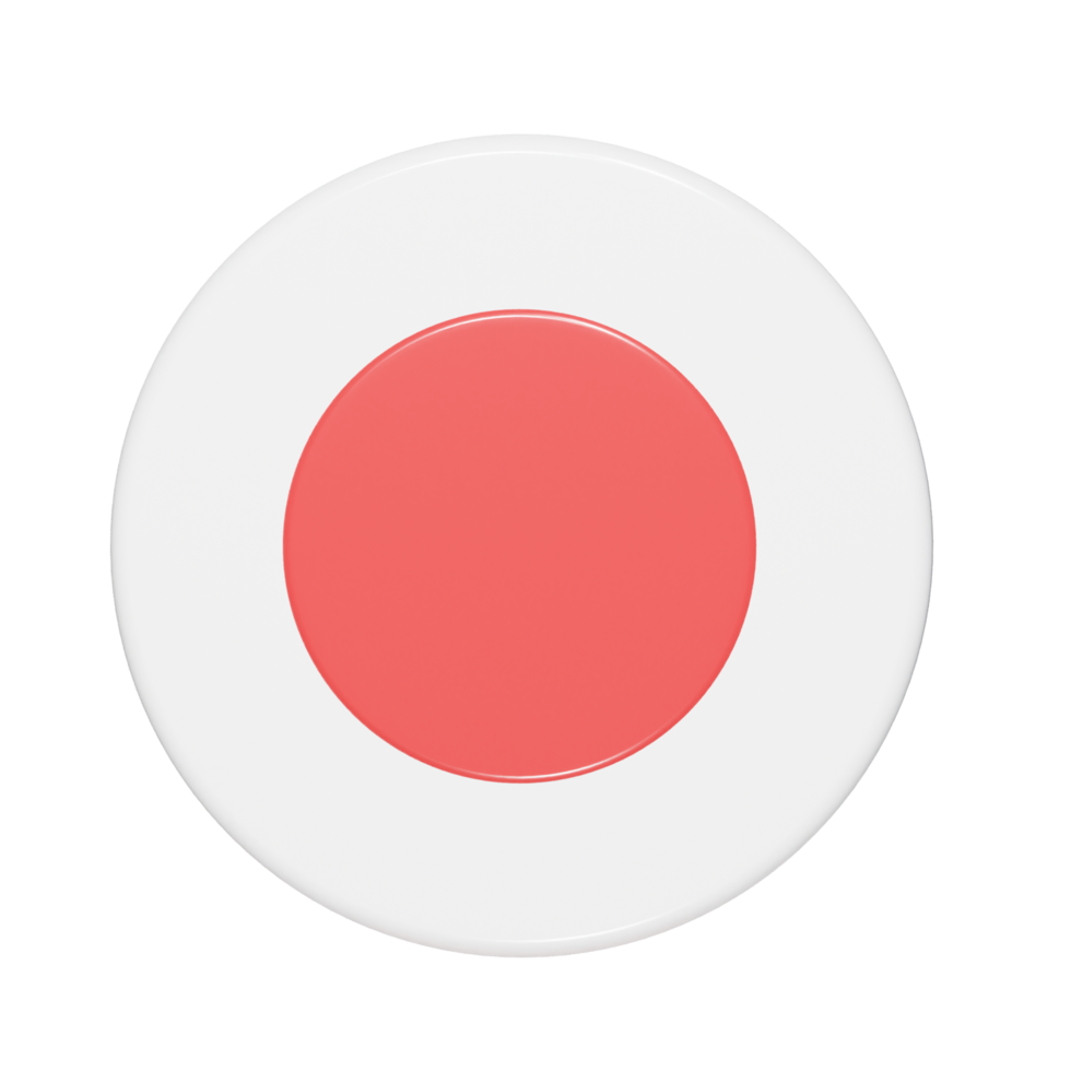 Record icon 3d render png