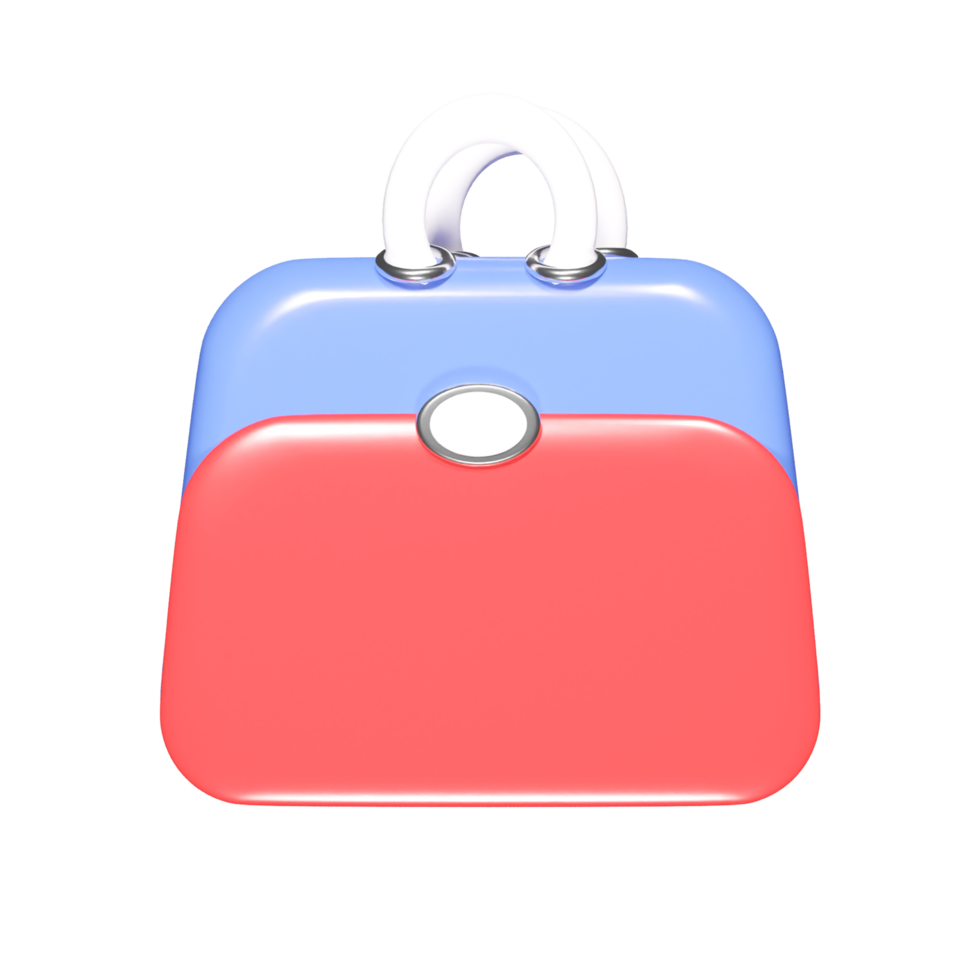 Suitcase icon 3d render png