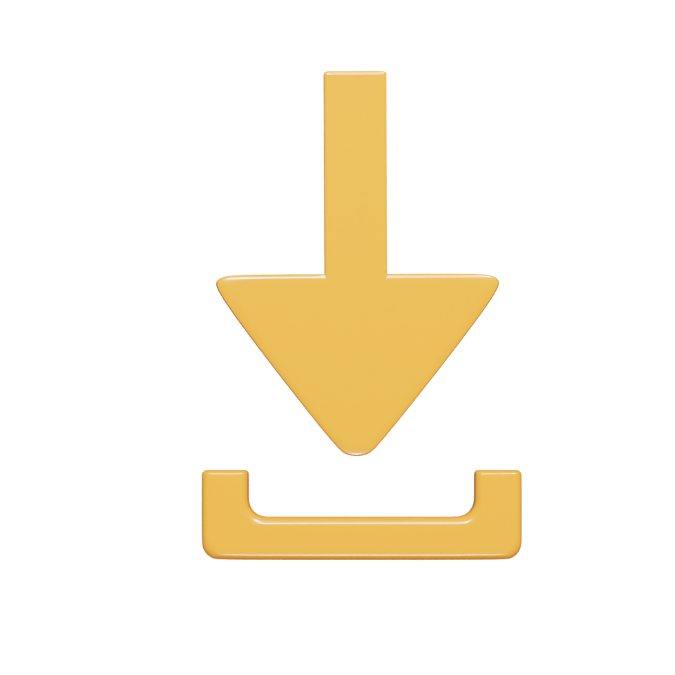 Upload icon 3d render png