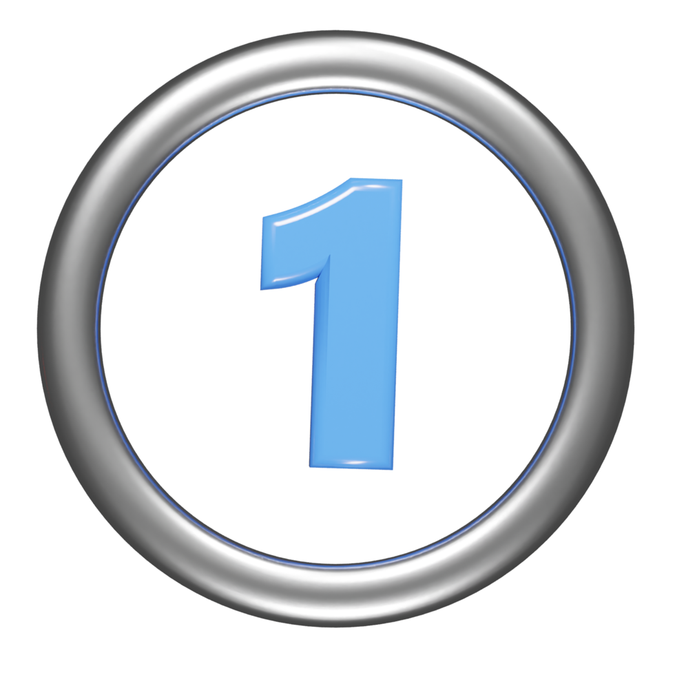 Top icon 3d render png