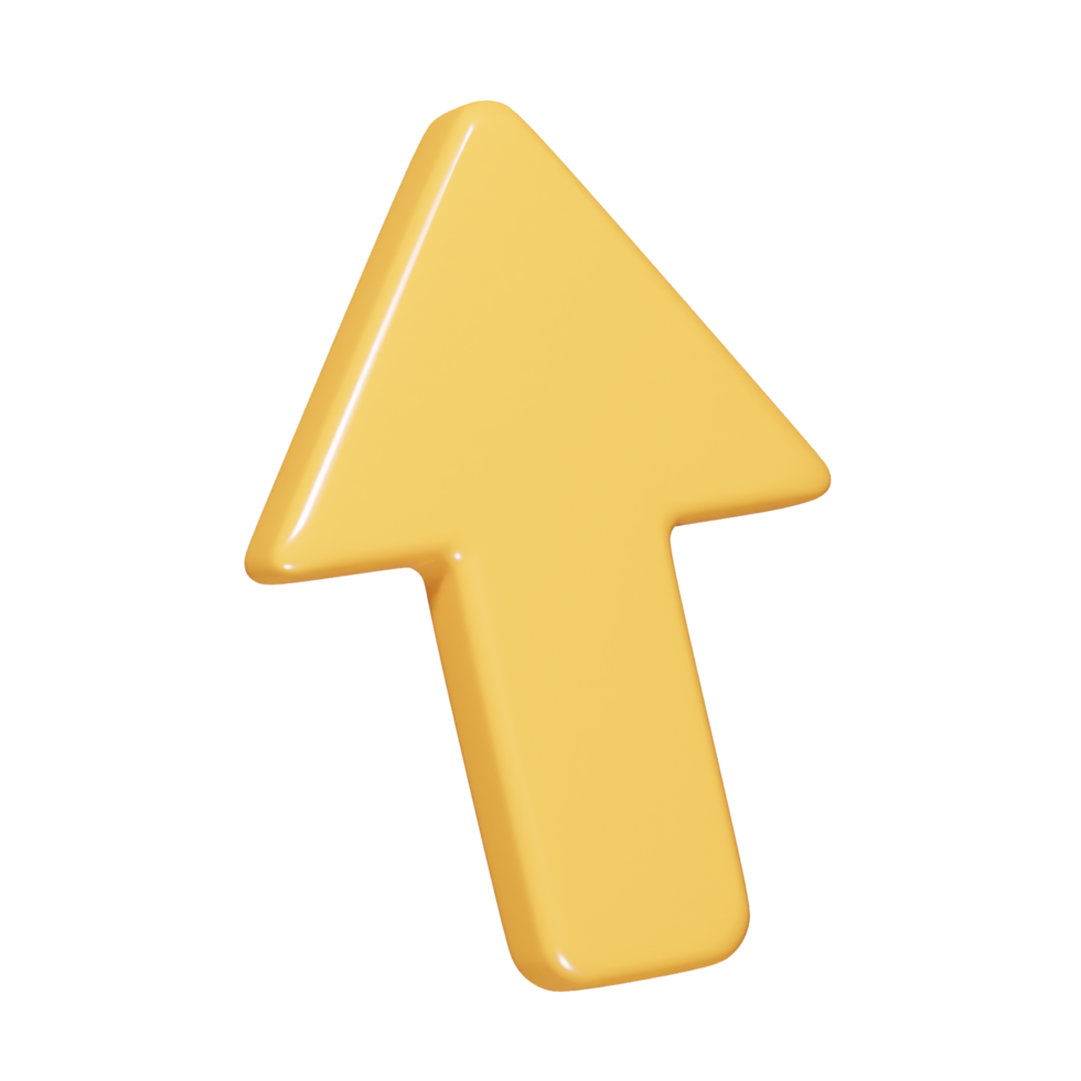 Arrow icon 3d render png