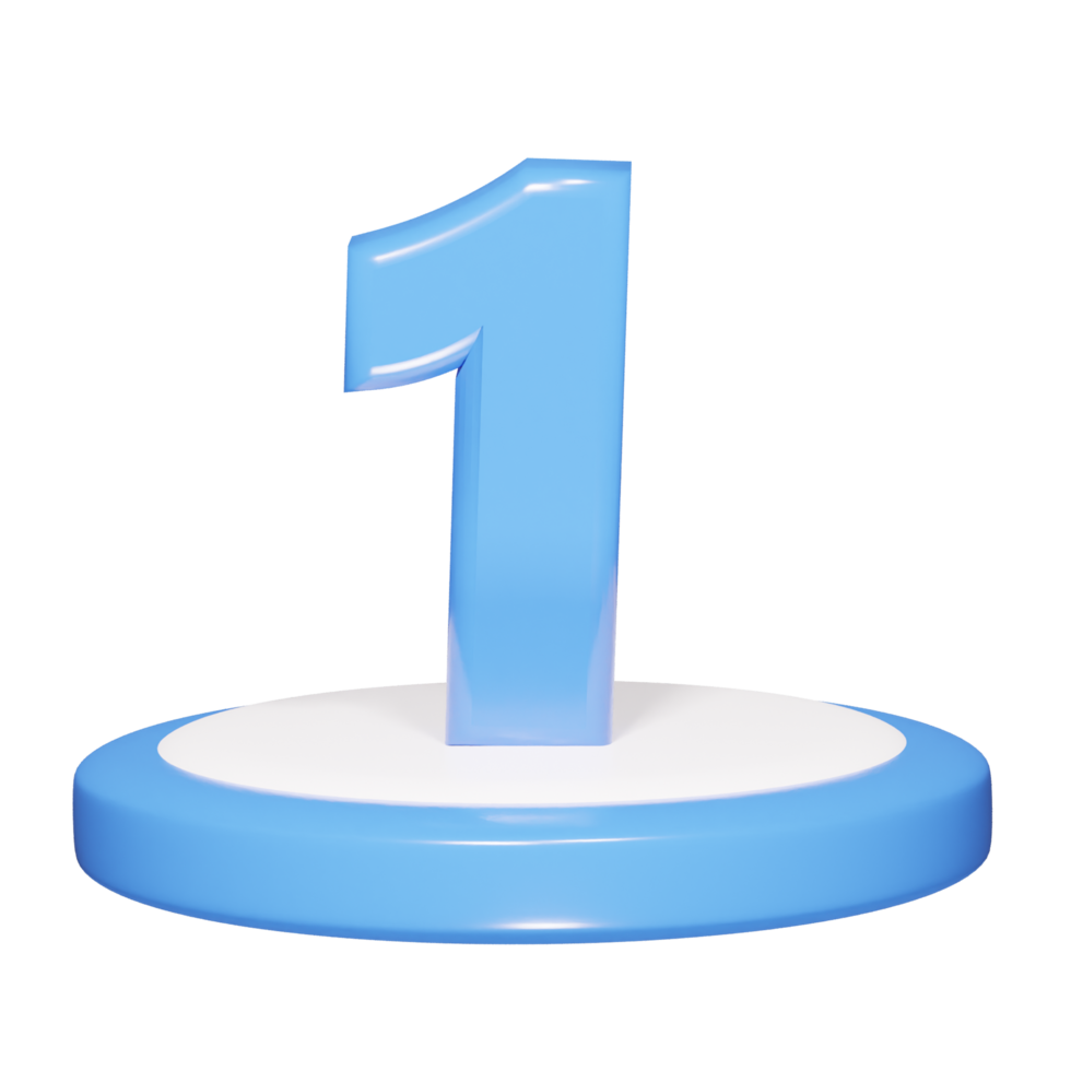 Top icon 3d render png