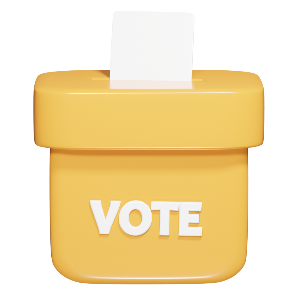 Vote icon 3d render png