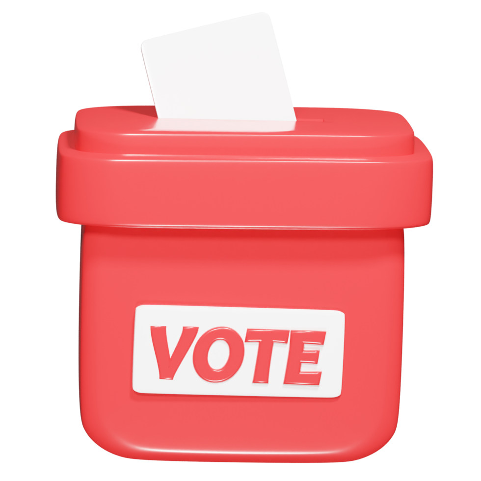 Vote icon 3d render png