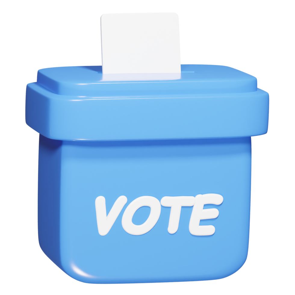 Vote icon 3d render png