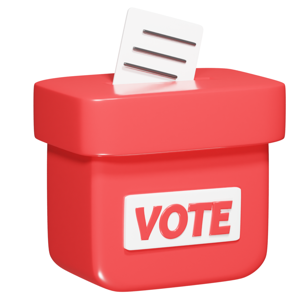 Vote icon 3d render png