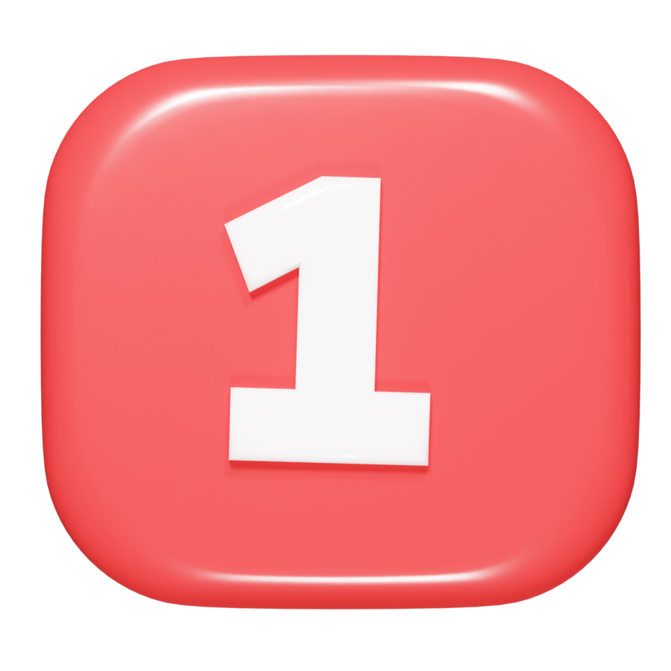 Top icon 3d render png
