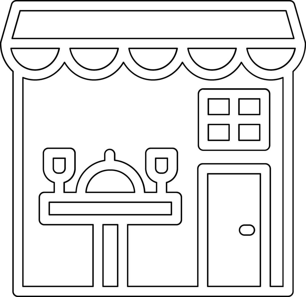 icono de vector de restaurante