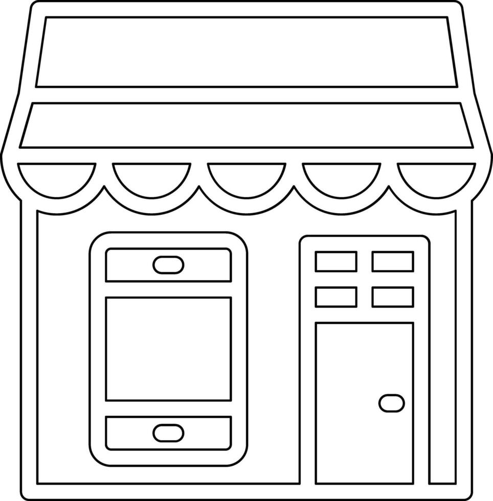 Mobile Shop Vector Icon