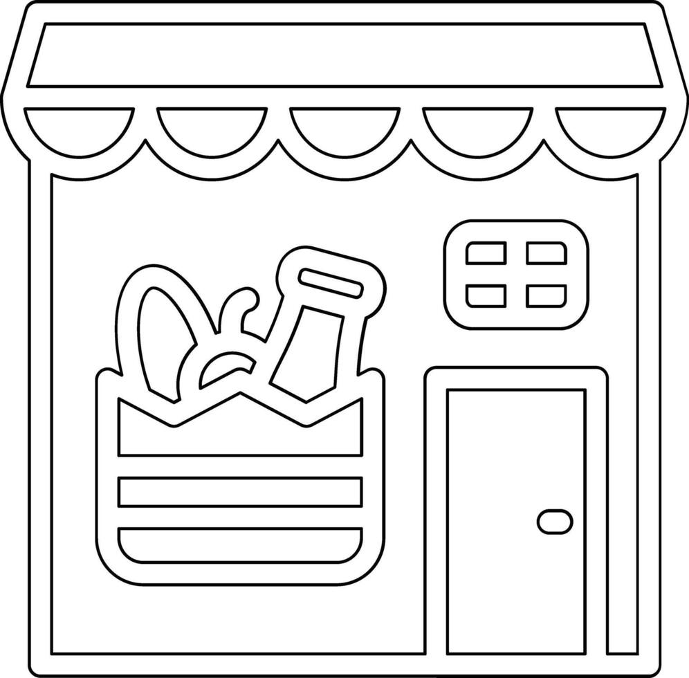 Groceries Store Vector Icon