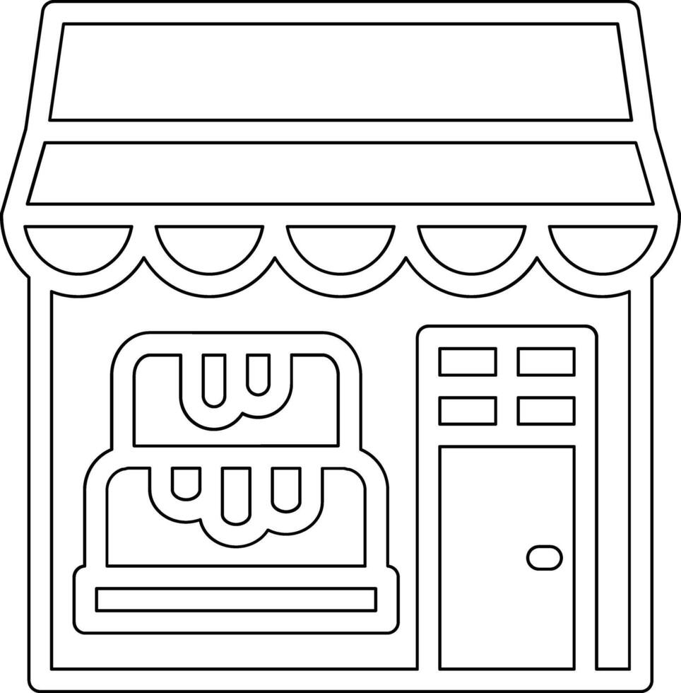 Cake Shop Vector Icon