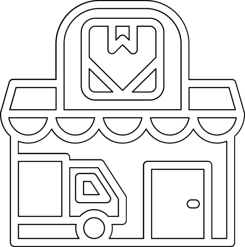 Delivery Shop Vector Icon
