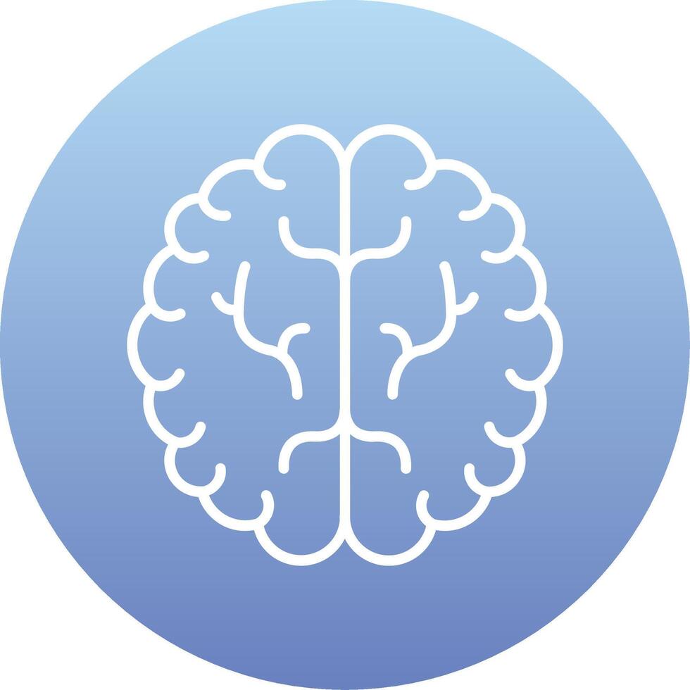 icono de vector de cerebro humano