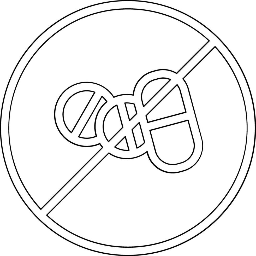 No Steroids Vector Icon