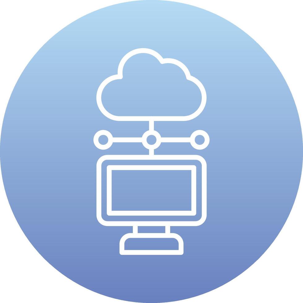 Cloud Computing Vector Icon