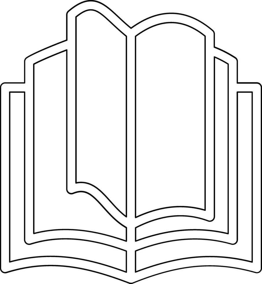 Open Book Vector Icon