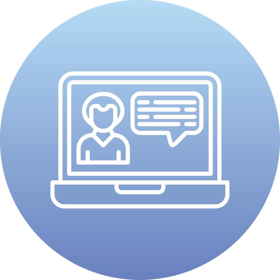 Video Call Chat Vector Icon
