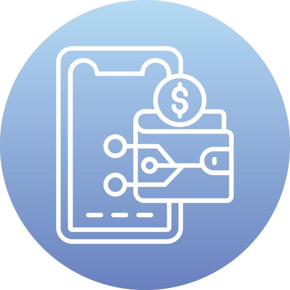 Digital Wallet Vector Icon