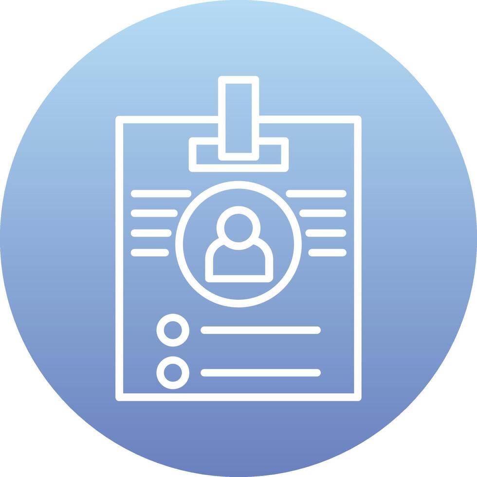 Id Card Vector Icon