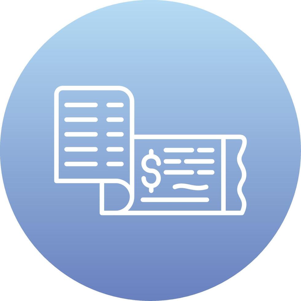 Cheque Vector Icon
