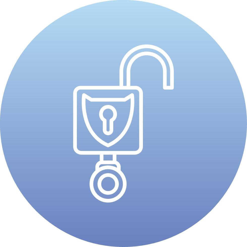 Open Padlock Vector Icon