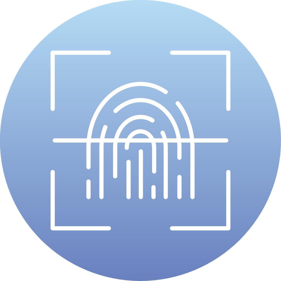 Fingerprint Scanner Vector Icon