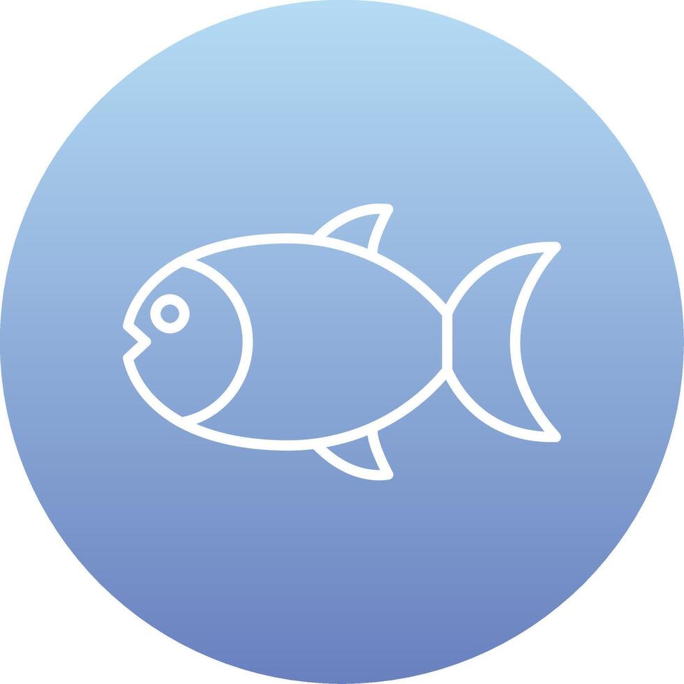 icono de vector de pescado