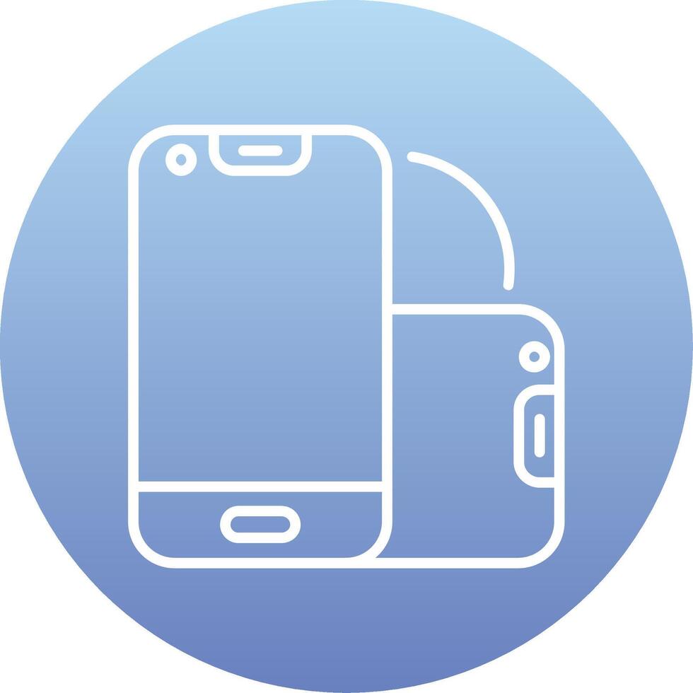 Foldable Smartphone Vector Icon
