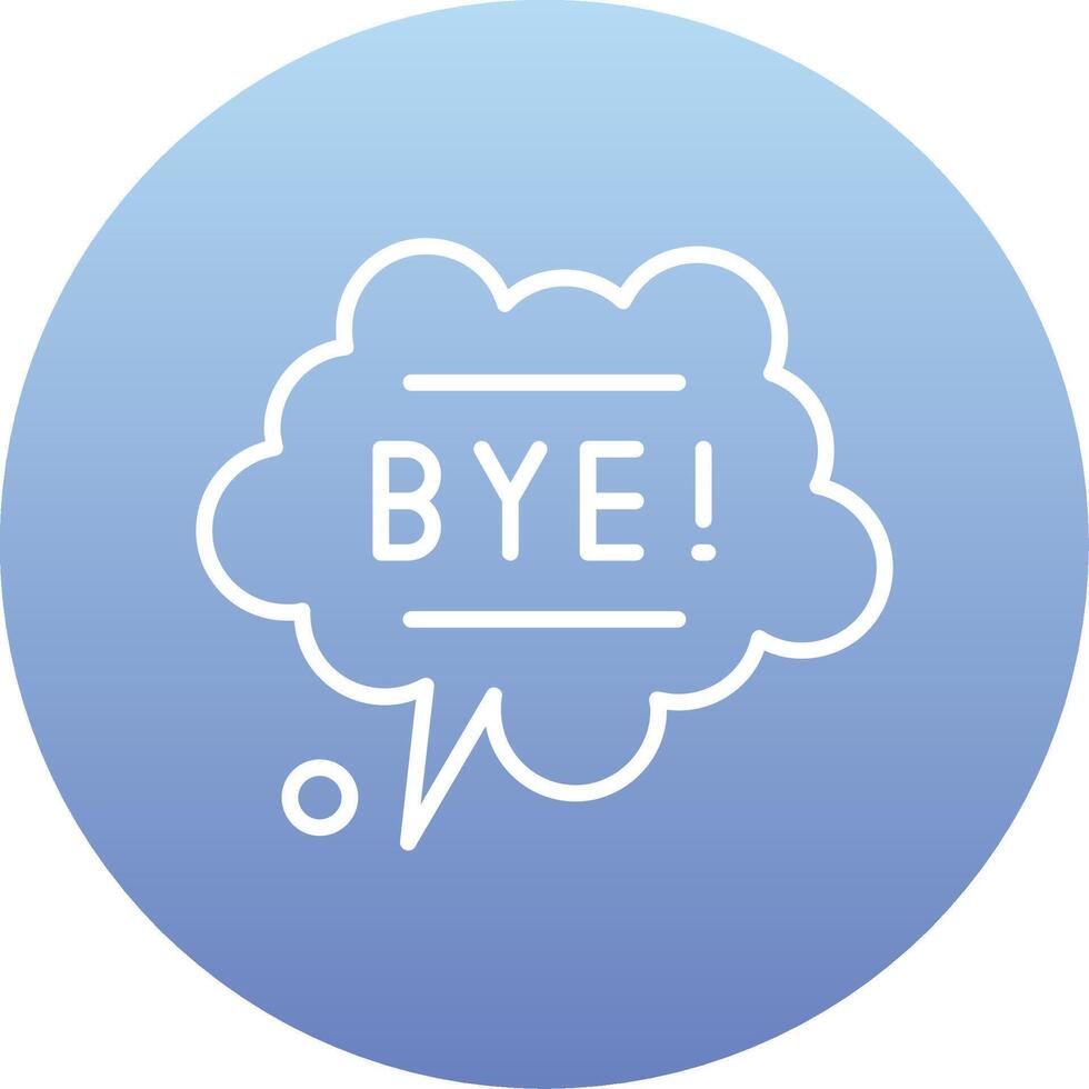 Bye Vector Icon