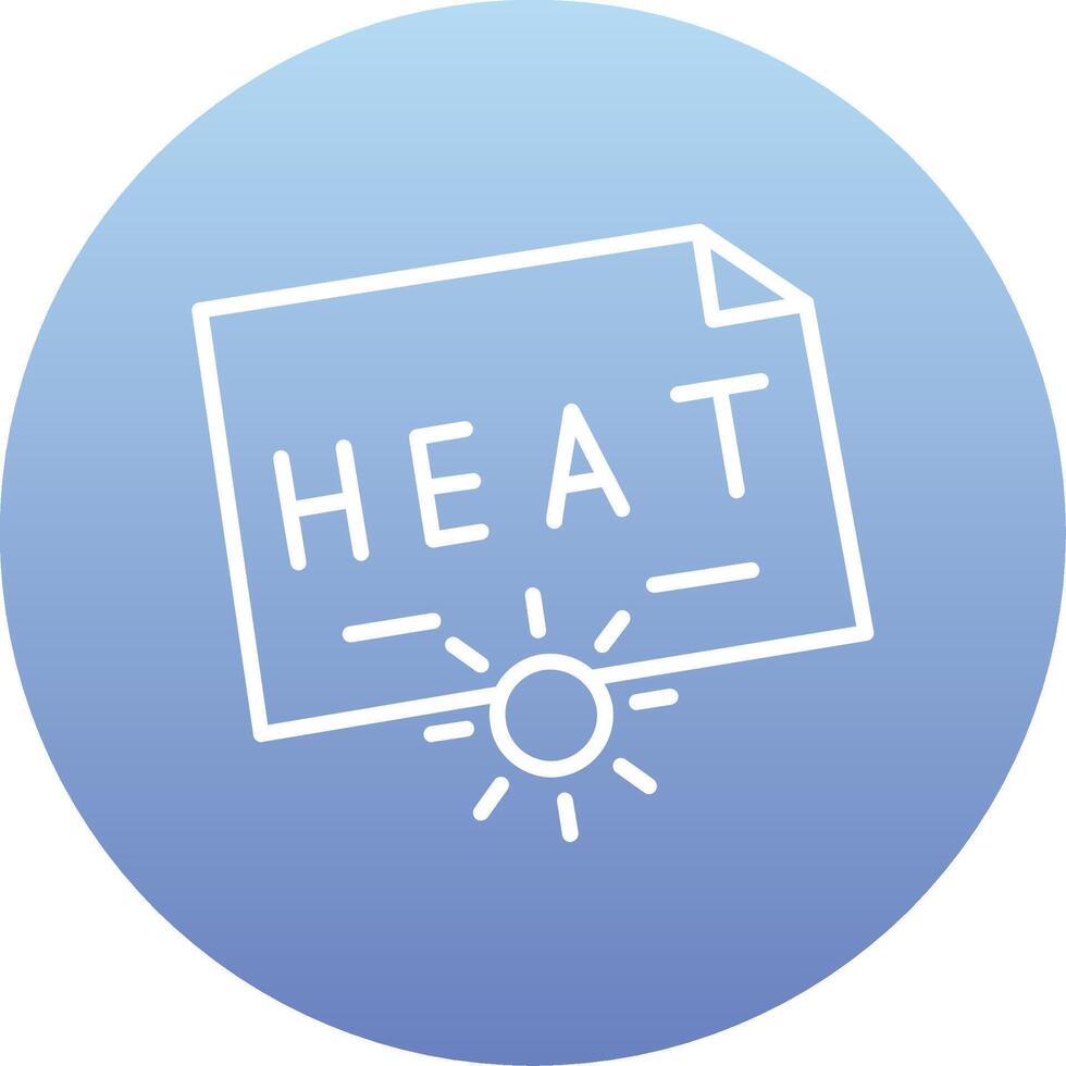 icono de vector de calor