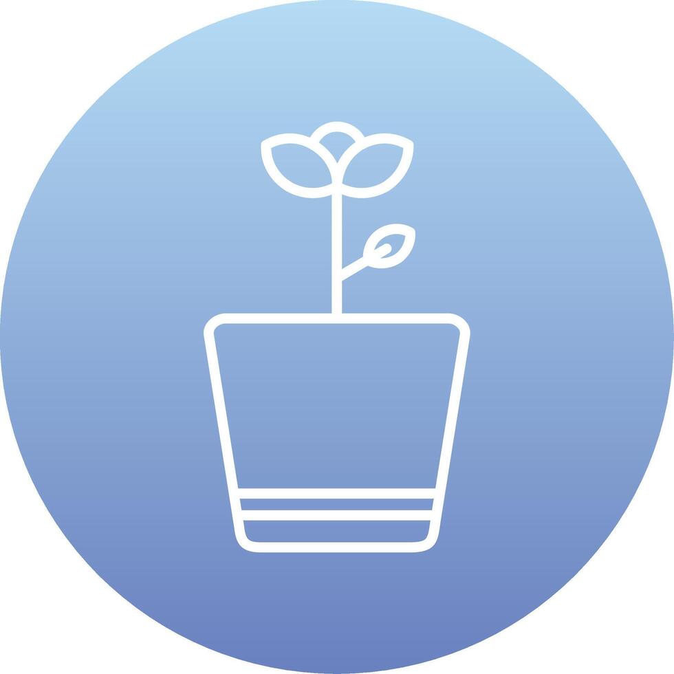 Flower Pot Vector Icon