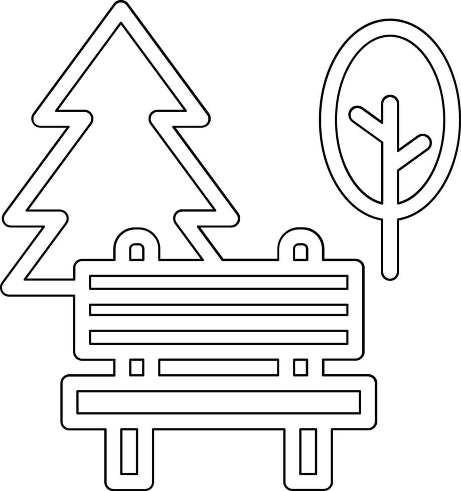 Park Landscape Vector Icon