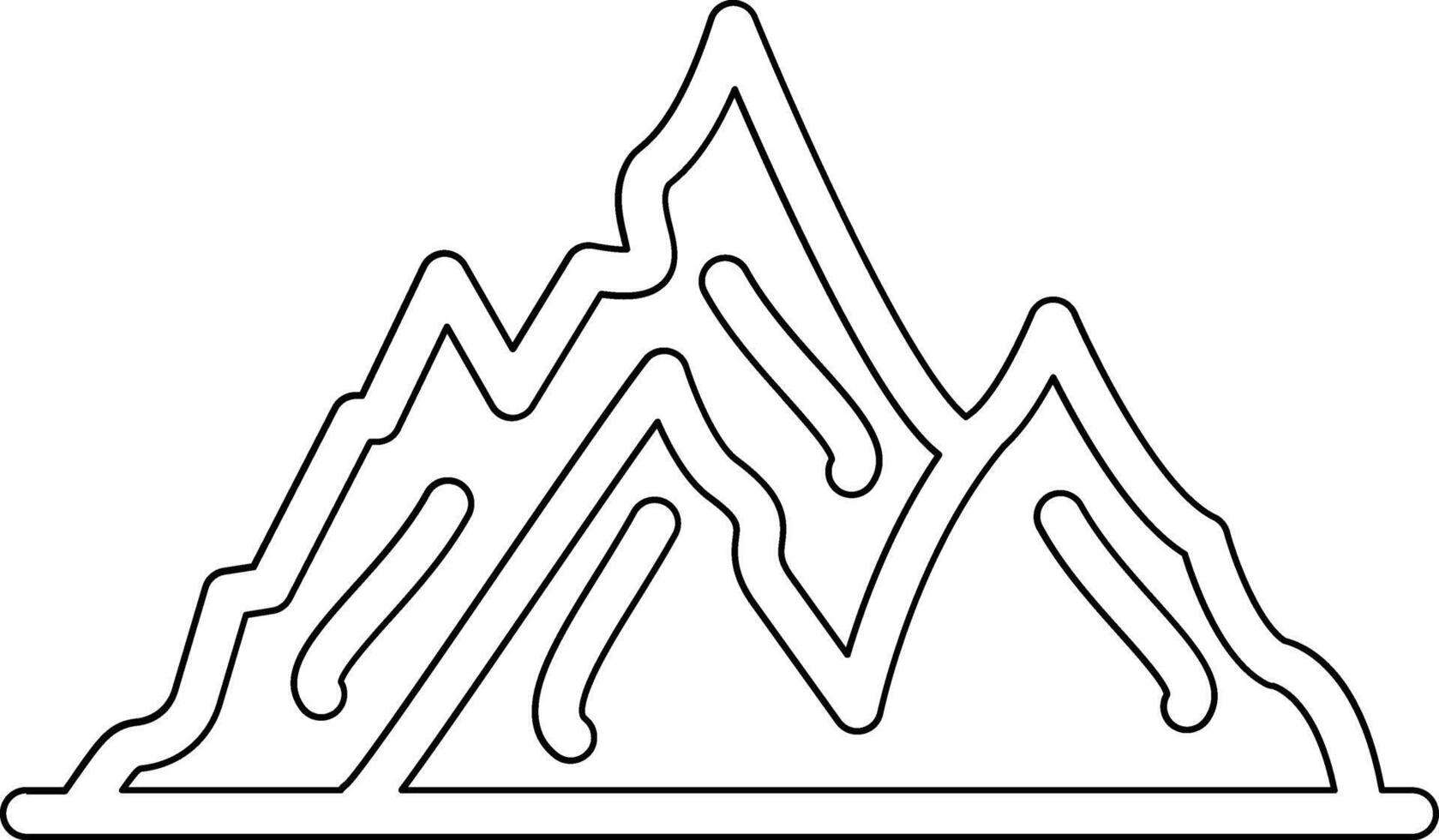 Mountains Vector Icon