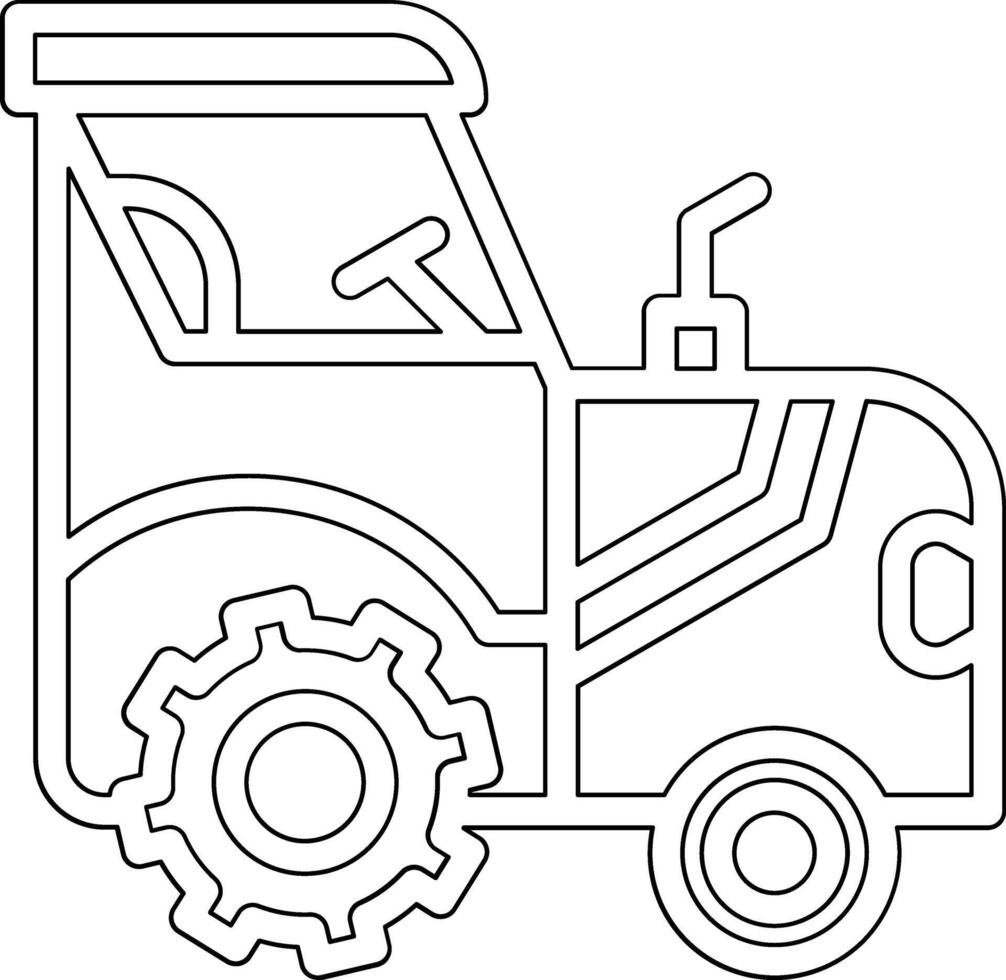 icono de vector de tractor