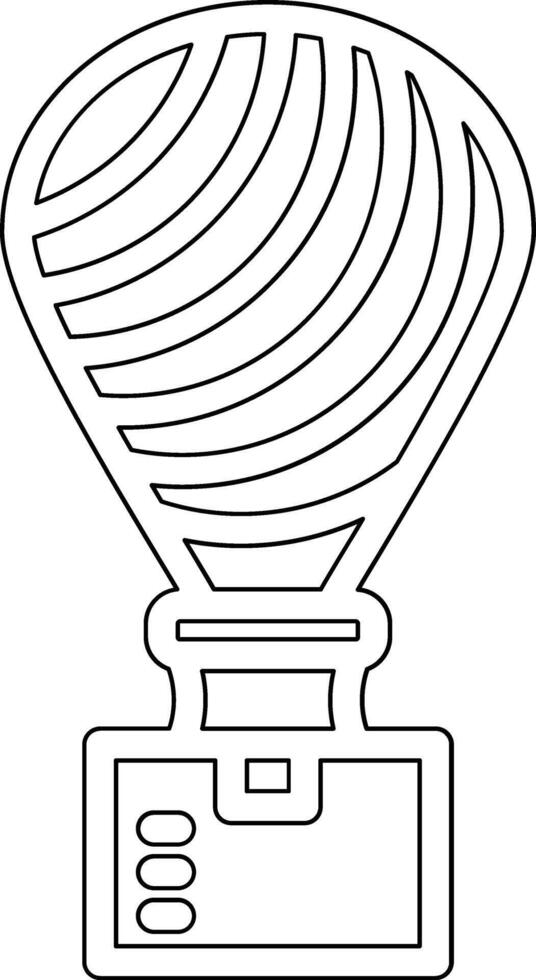 Parachute Delivery Vector Icon