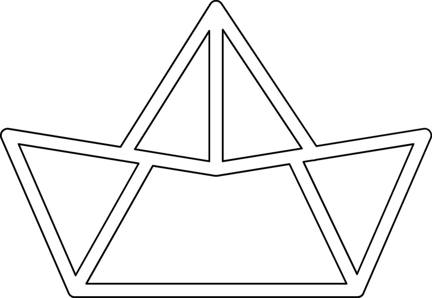 Paper Boat Vector Icon