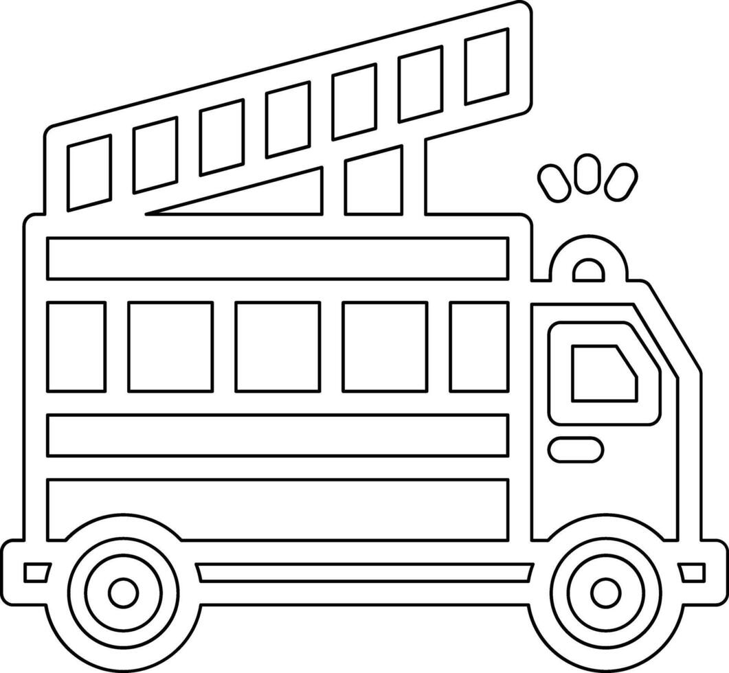 Firefighter Truck Vector Icon