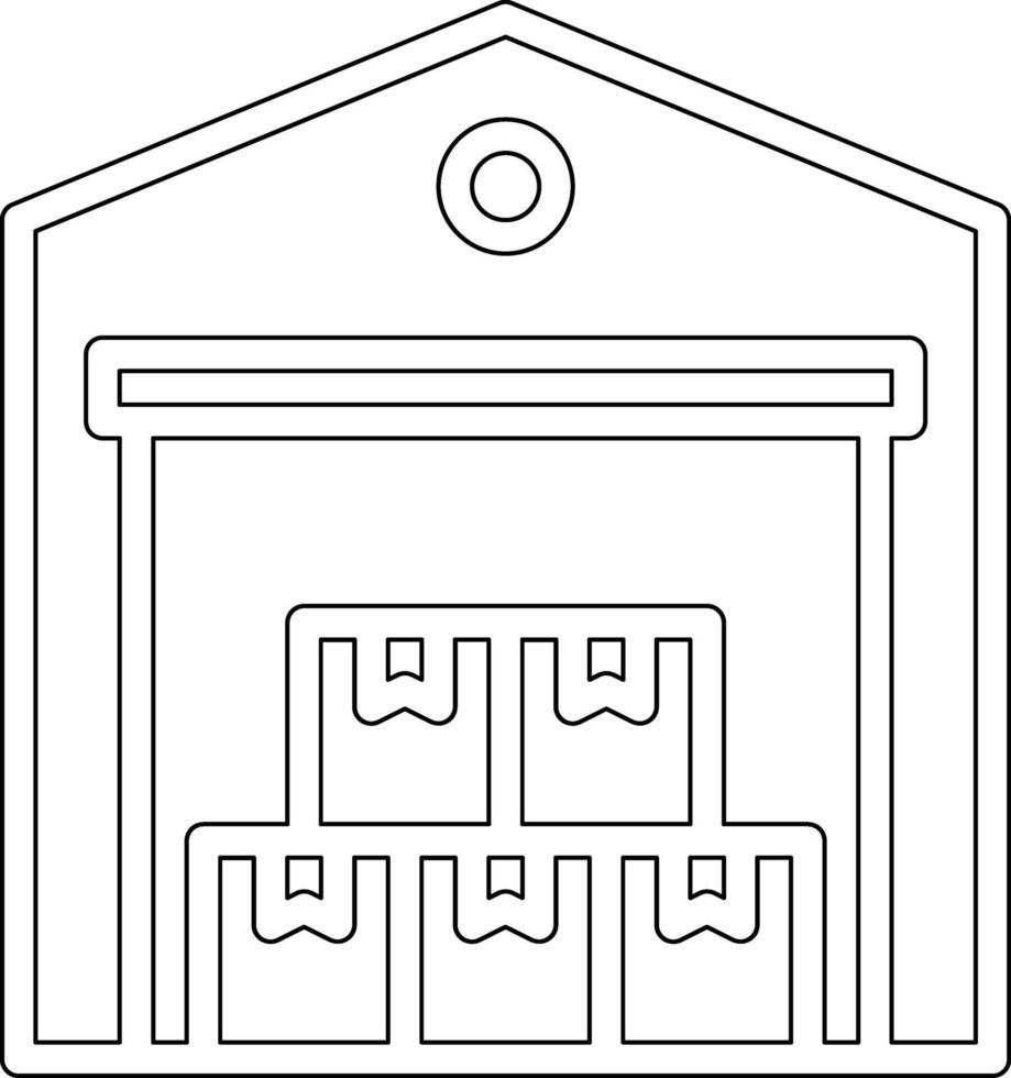 Warehouse Vector Icon